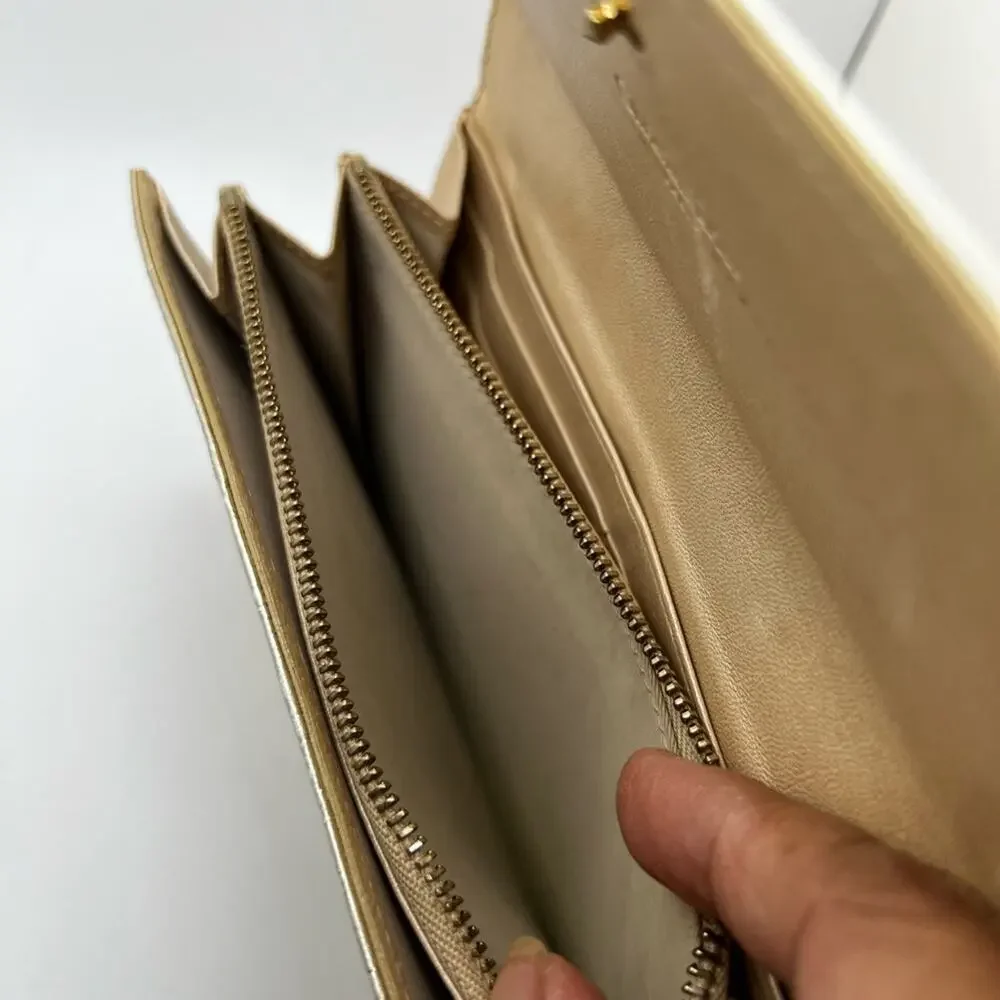 GUC Dior Gold Long Wallet - Picture 6 of 9